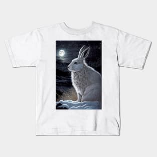 white hare 7 Kids T-Shirt